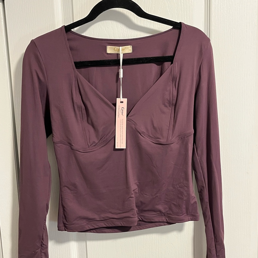 Cider Mauve Long Sleeve Blouse